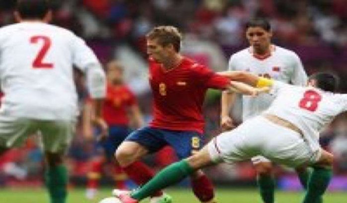 Wedstrijd Marokko - Spanje van 1 augustus 2012