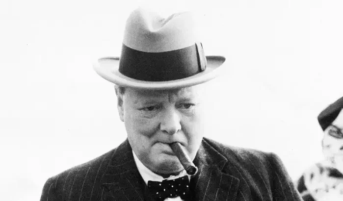 Door Winston Churchill in Marokko gerookte sigaar geveild