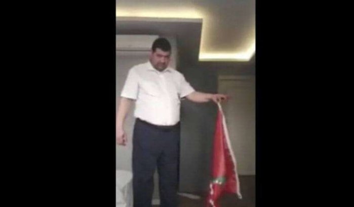 Marokkaanse vlag verbrand in Turkije (video)