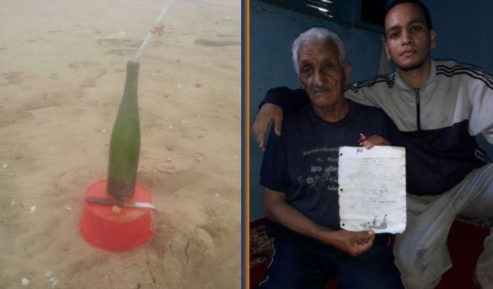 Fles die in de VS in zee werd gegooid in Marokko gevonden