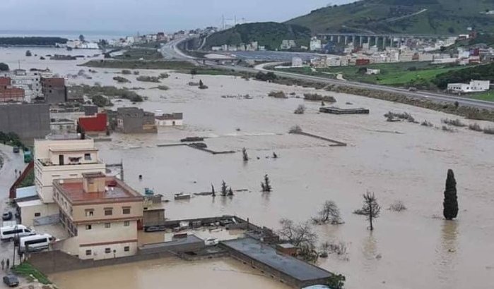 Ksar Sghir onder water (video)