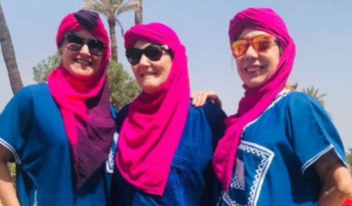Moeder en zus Ronaldo in Marrakech (foto)
