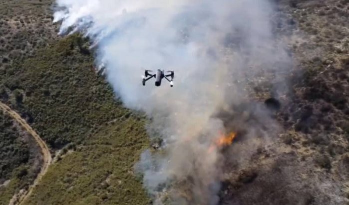 Marokko gebruikt drones om bosbranden te bestrijden