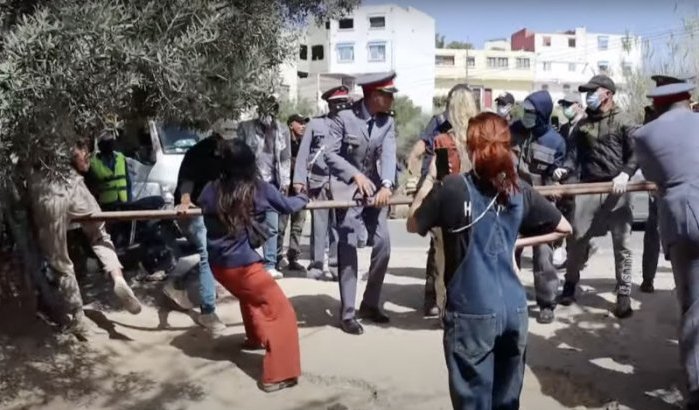 Buitenlandse activisten belemmeren sluiting dierenasiel in Agadir (video)