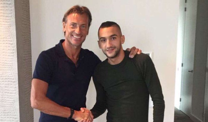 Ontmoeting Ziyech en Renard succes (foto's)