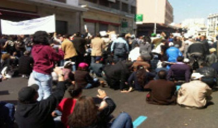 Live: protestacties van 20 maart in Marokko