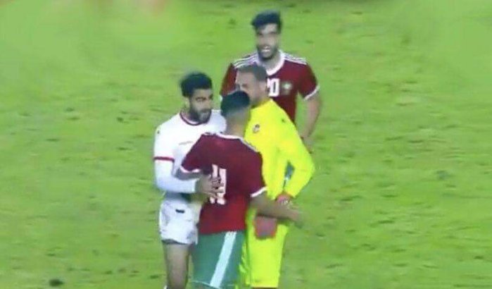 Rellen tussen spelers na wedstrijd Marokko-Tunesië (video)