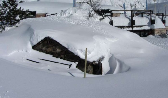 Tot drie meter sneeuw in Marokko
