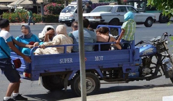 Overlast en gevaar door motorbakfietsen in Marrakech