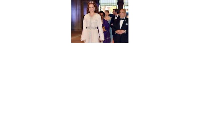 Foto's Lalla Salma op afscheidsdiner Koningin Beatrix