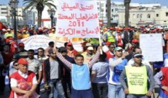 Duizenden betogers in Rabat voor "woedemars" 