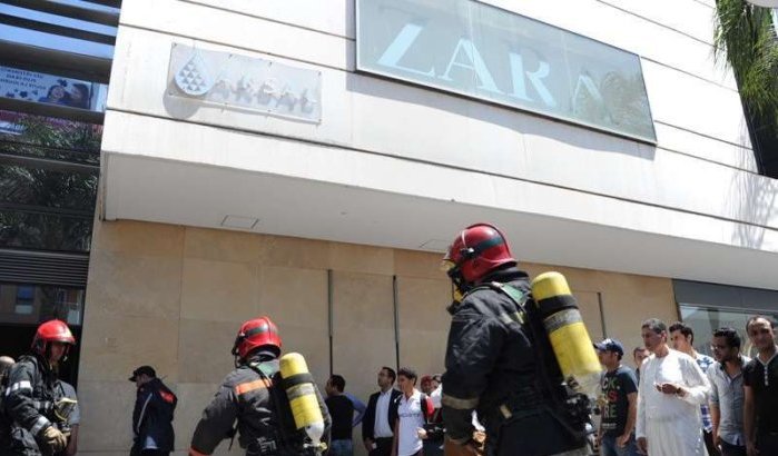 Brand in Zara-winkel Casablanca