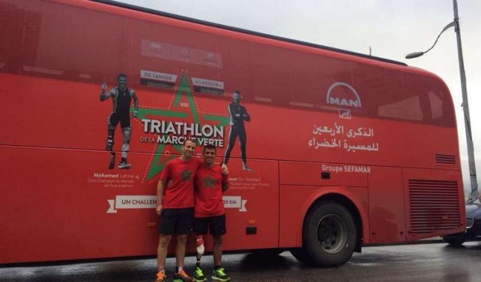 Marokkanen doen mega-triatlon voor 40 jaar Groene Mars
