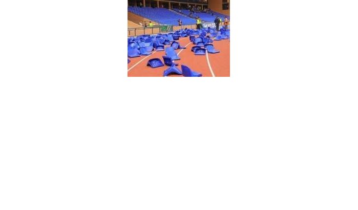 Stadion Marrakesh weer verwoest
