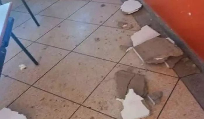 Schoolplafond ingestort in Nador, meisje gewond