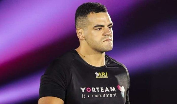 Tarik Khbabez en Tyjani Beztati in actie op 'kampioenengevecht' Glory 