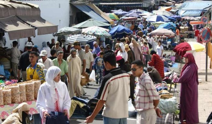 Motorbakfietsen voor straatverkopers in Casablanca