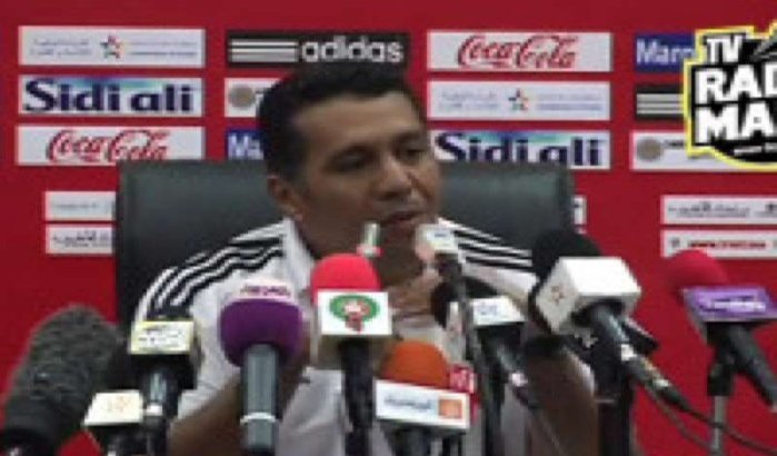 Persconferentie Rachid Taoussi vóór Marokko-Mozambique 