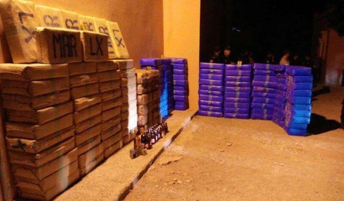 Marokko: ruim 6 ton drugs onderschept in Guelmim (foto's)