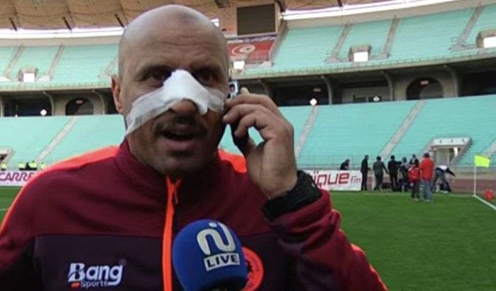 Coach RS Berkane aangevallen in Tunesië (video)