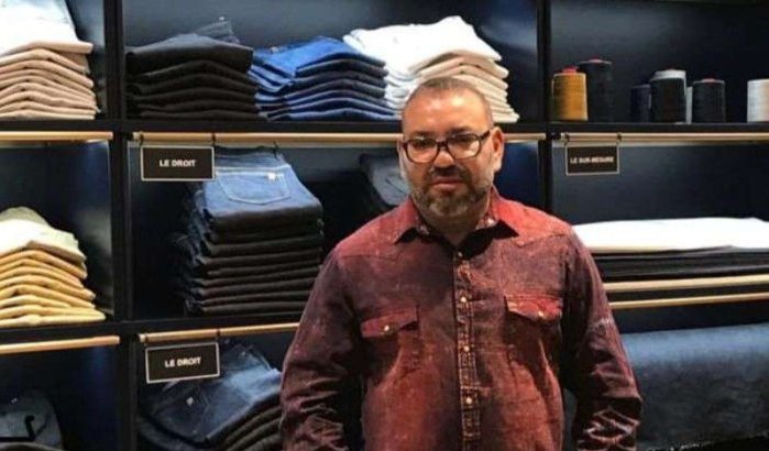 Koning Mohammed VI in Parijse jeanswinkel gespot (foto)