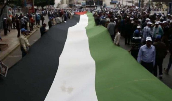 Grote mars voor Palestina in Casablanca (video)
