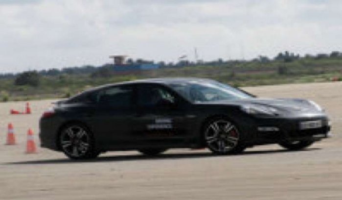 Porsche test drive in Marokko