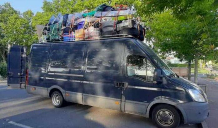 Frankrijk: boete voor overbeladen busje op weg naar Marokko 
