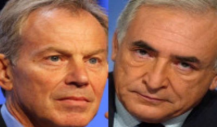 Dominique Strauss-Kahn en Tony Blair in El Jadida 