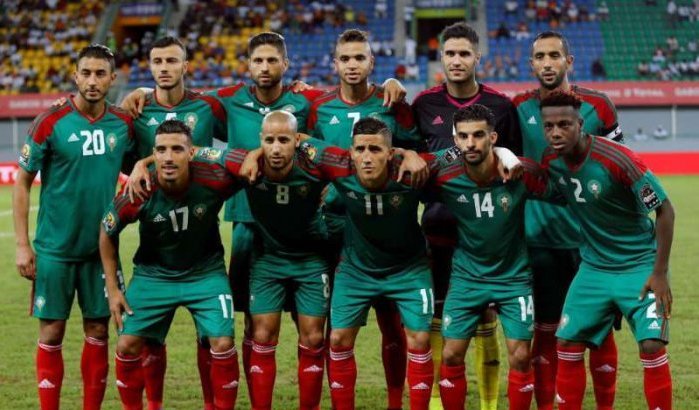 Voetbalwedstrijd Marokko-België in voorbereiding