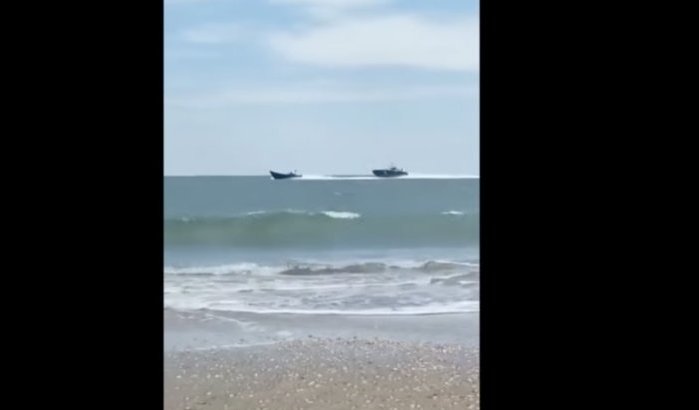 Surrealistische achtervolging tussen Spaanse politie en Marokkaanse smokkelaars (video)