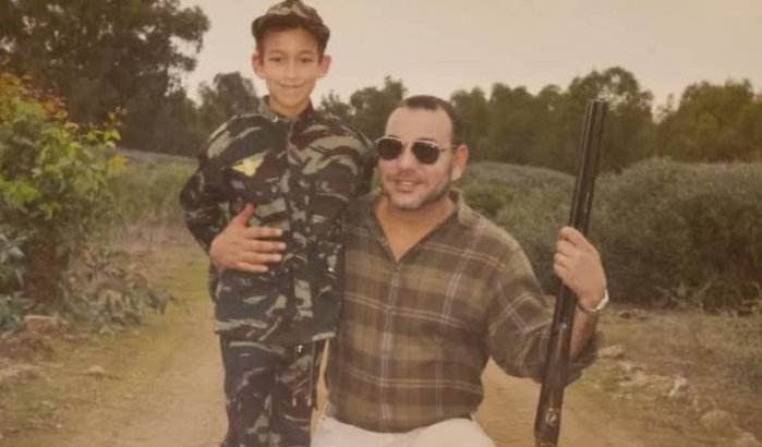 Koning Mohammed VI in Bouznika om te jagen