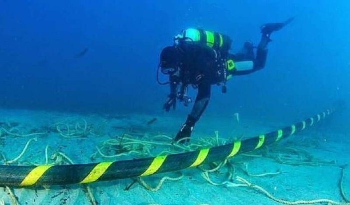 Onderzeese elektrische kabel tussen Marokko en Gibraltar in project