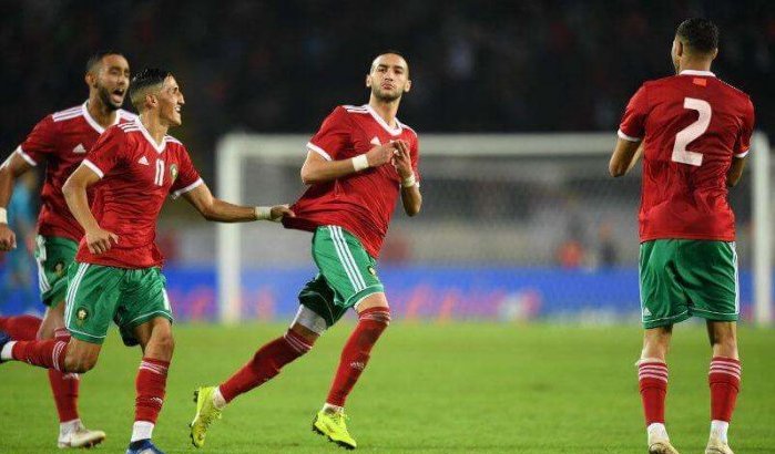 Voetbalwedstrijd Marokko-Zambia op 13 juni
