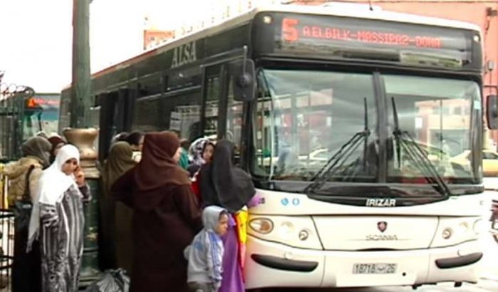 Grote actie tegen intimidatie op de bus in Marrakkech