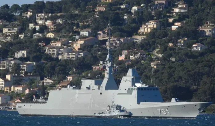 Marokkaans fregat Mohammed VI oefent met Franse marine-elite