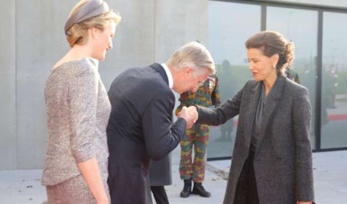Foto's: Lalla Meryem bij herdenking Eerste Wereldoorlog in België