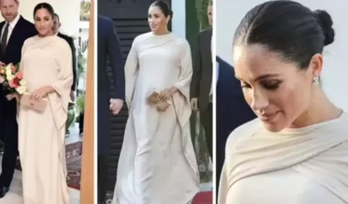 Meghan Markle droeg jurk van 112.000 euro slechts één keer in Marokko