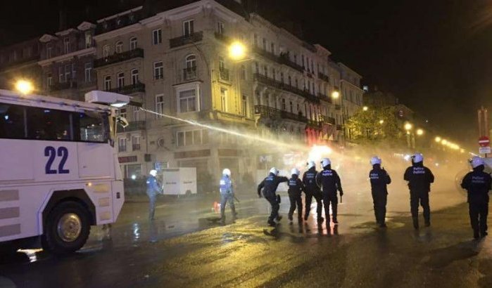 Brussel: 22 agenten gewond tijdens viering kwalificatie Marokko (video)