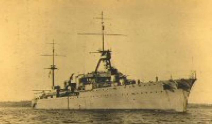 Frans oorlogsschip opgevist in Casablanca 