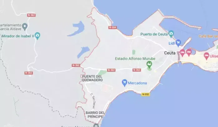 Spanje klaagt bij Google over grenslijn Sebta en Melilla