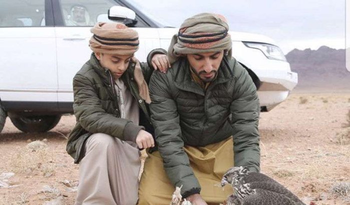 Emir Dubai voor de jacht in Marokko (foto's)