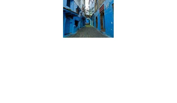 Straten Chefchaouen bij mooisten ter wereld