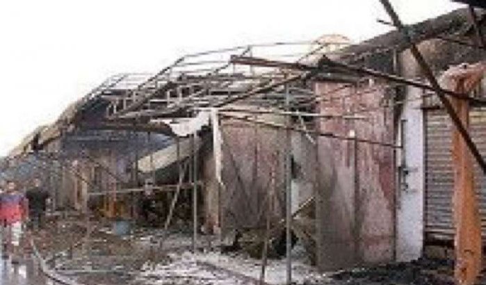 Brand in de soek Melilla te Oujda: 58 mensen aangehouden