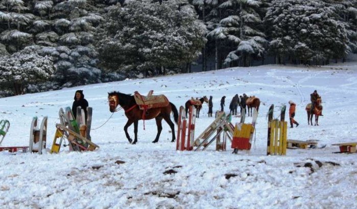 Drukte richting sneeuwgebieden in Marokko