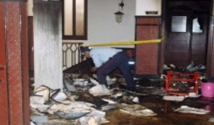 Brand bij rechtbank Tetouan 