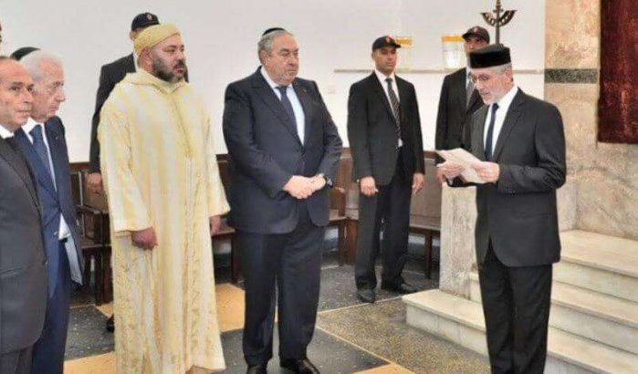 Joodse Marokkanen bidden voor Koning Mohammed VI