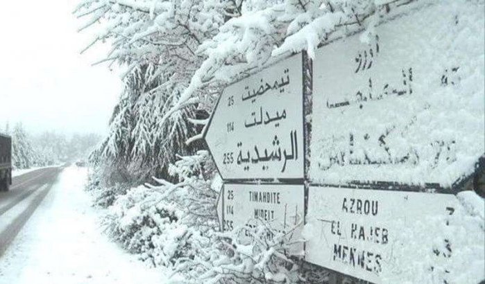 Marokko: hevige sneeuwvallen verwacht in de komende dagen