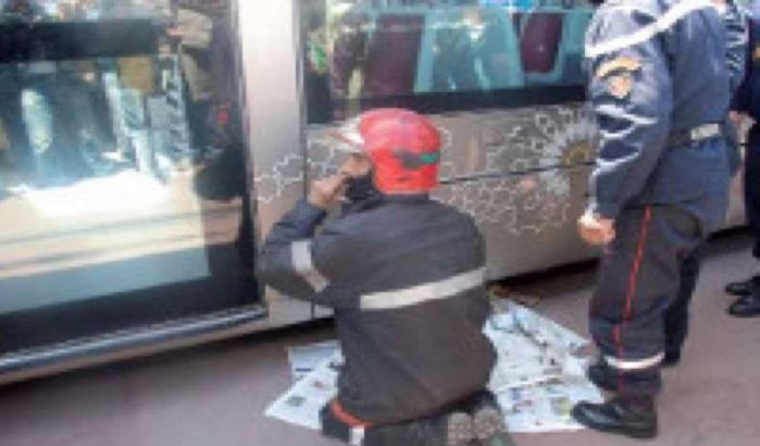 Voetganger aangereden door tram in Rabat