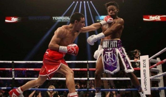 Marokkaanse bokser Nourdine Oubaali wint gevecht in Las Vegas